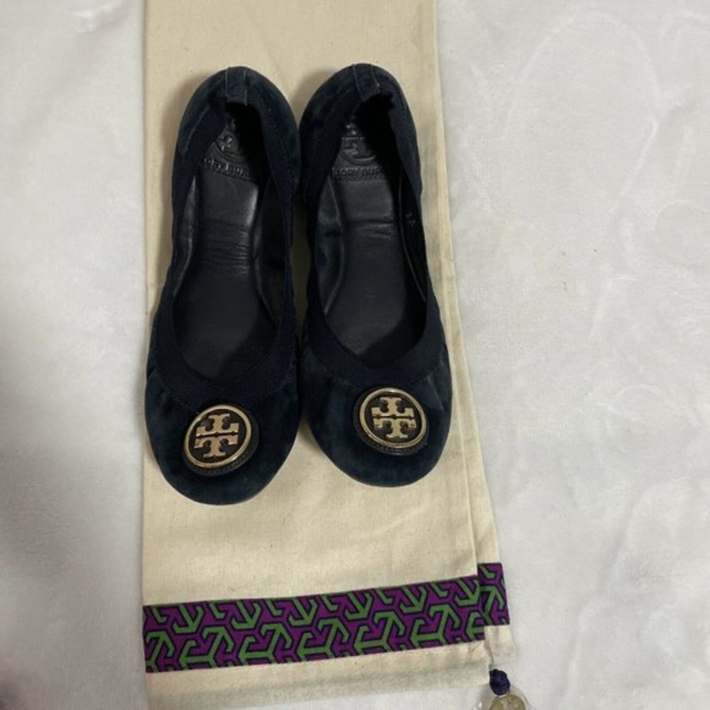 Tory Burch Suede Ballet Flats - Picture 5 of 6